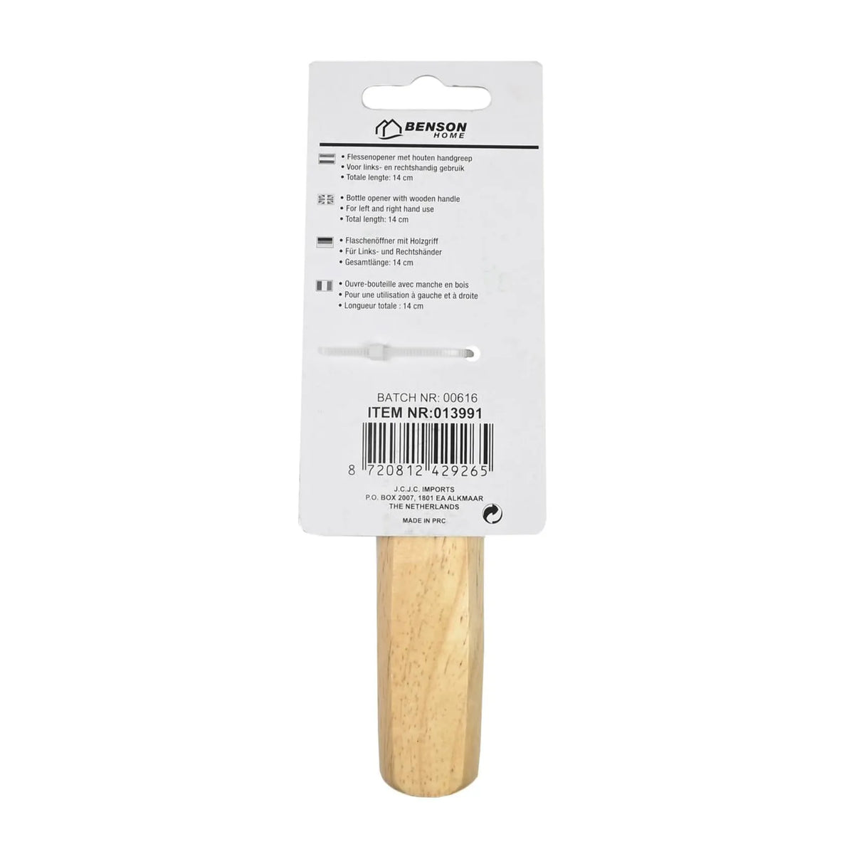 Benson Flessenopener