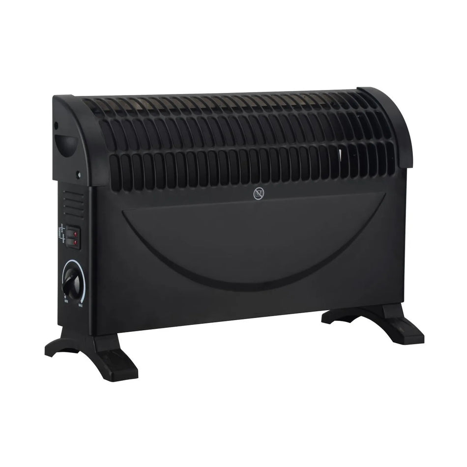 Benson Electric Convector heater 750-1500 Watt klein zwart