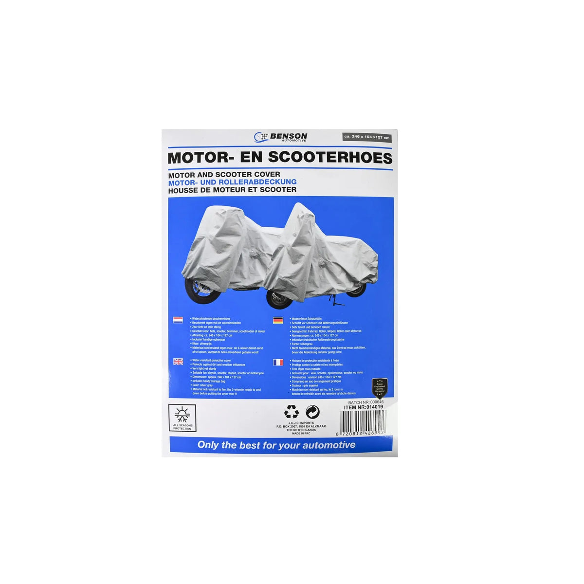 Benson Automotive Motor- en scooterhoes