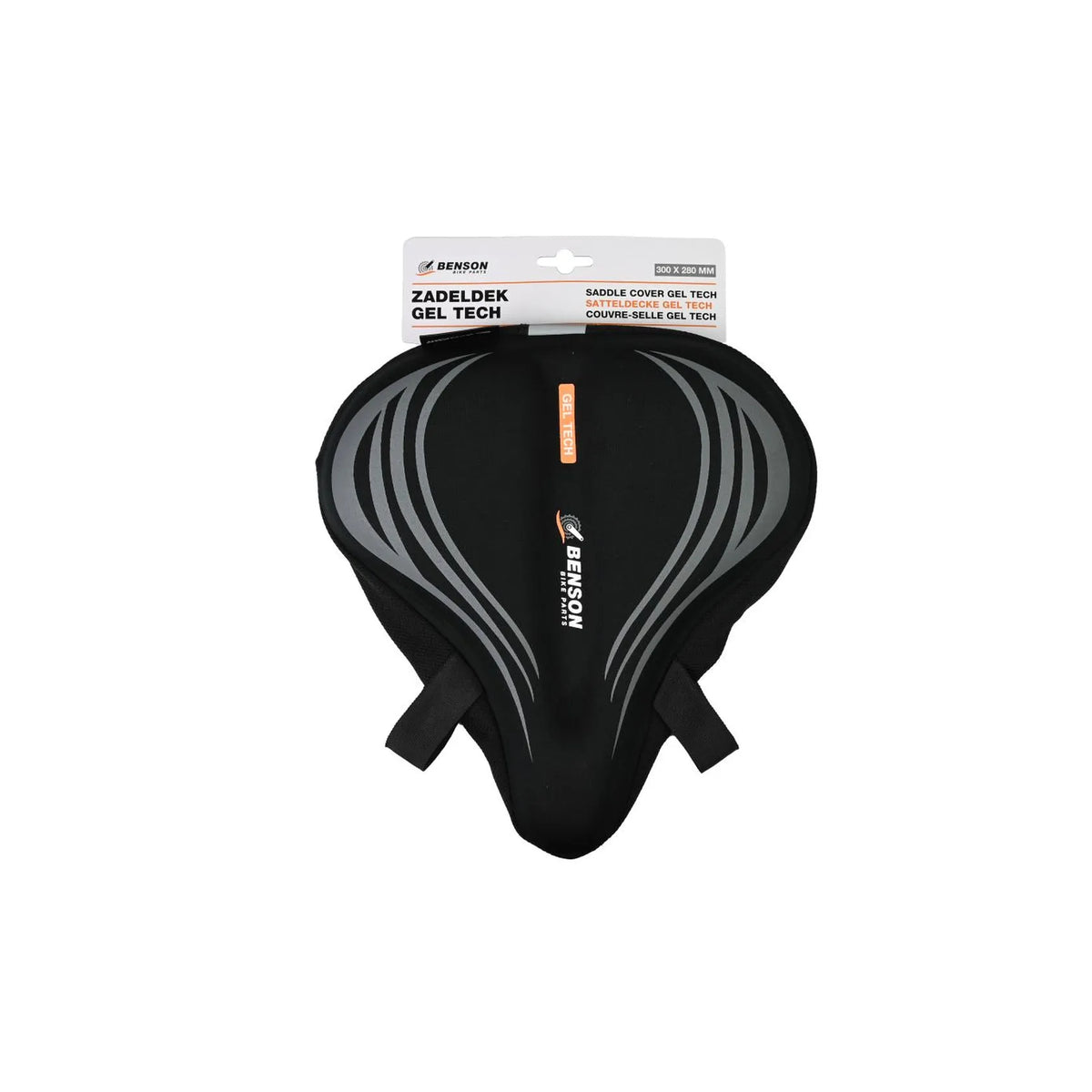 Benson Bike Parts Zadeldek gel tech reflectie