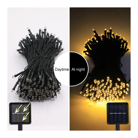 Benson Garden Deco lichtsnoer solar wit 100 LED 12 mtr IP44