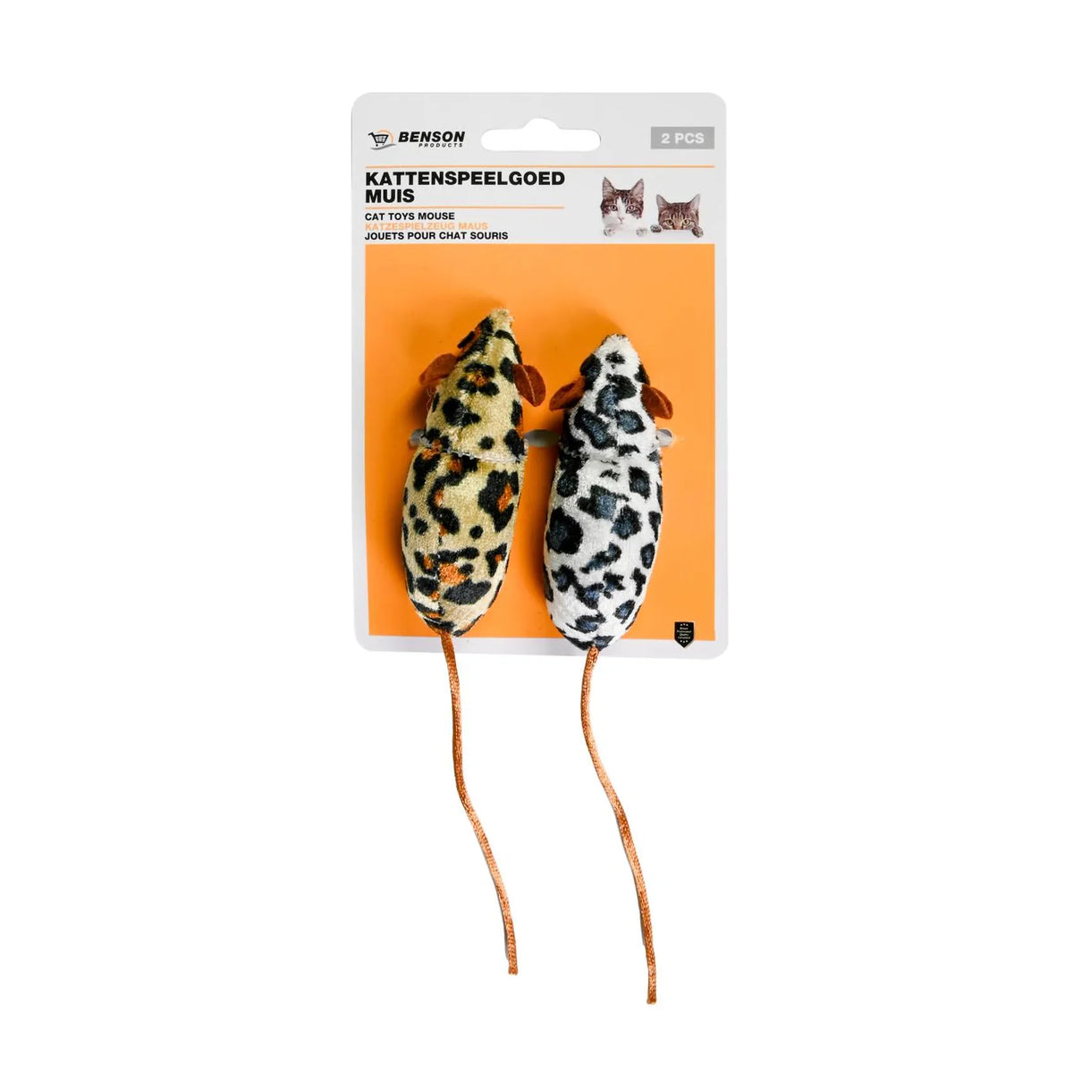 Benson Products Kattenspeelgoed muis 2 dlg
