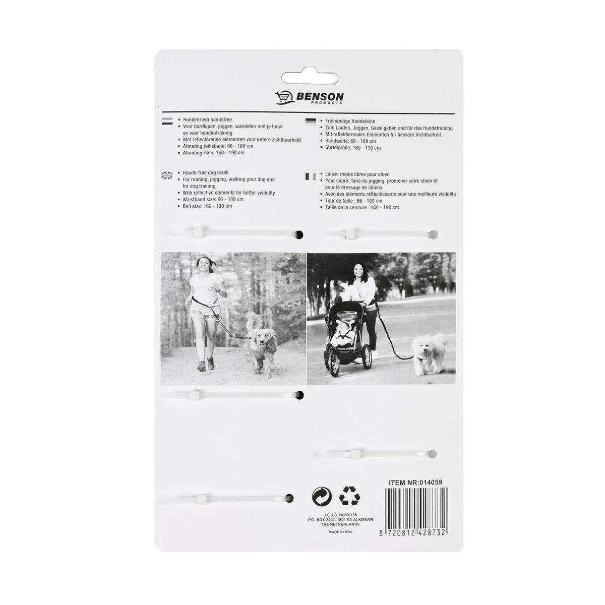 Benson Pet Hondenriem handsfree