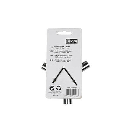 Benson Tools Dopsleutel 3 weg 8/9/10 mm