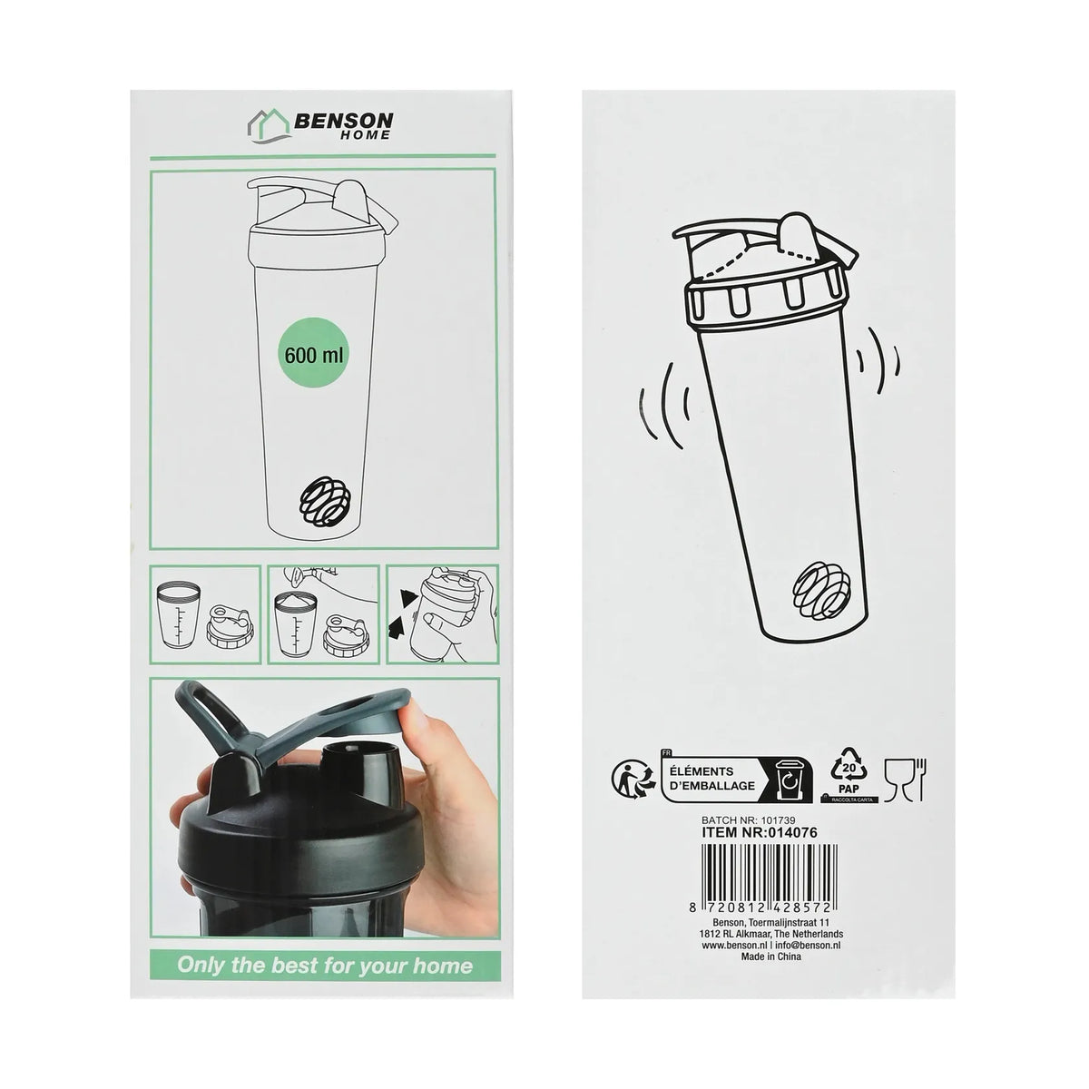 Benson Shakebeker 600 ml