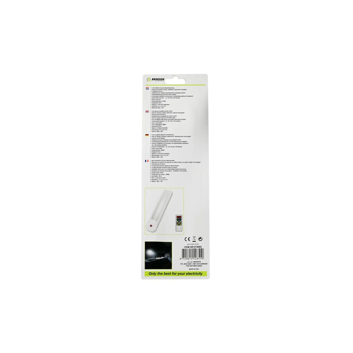 Benson Electric LED lichtbalk wit