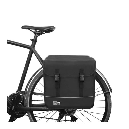 Lastpak Fietstas dubbel 35 ltr canvas zwart