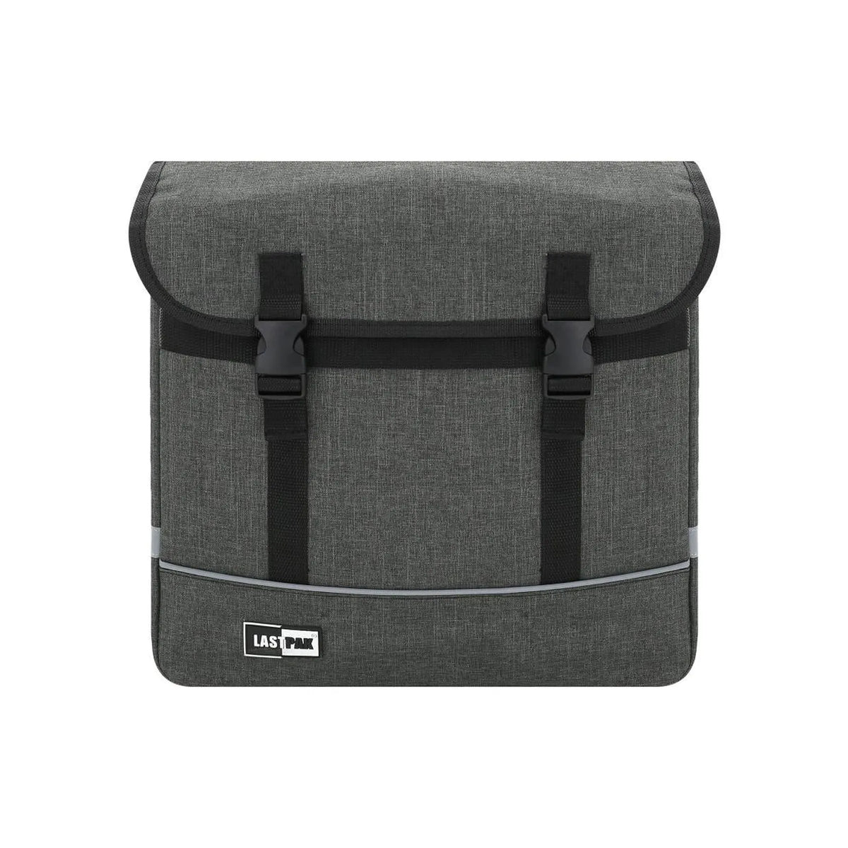 Lastpak Fietstas dubbel 35 ltr canvas grijs