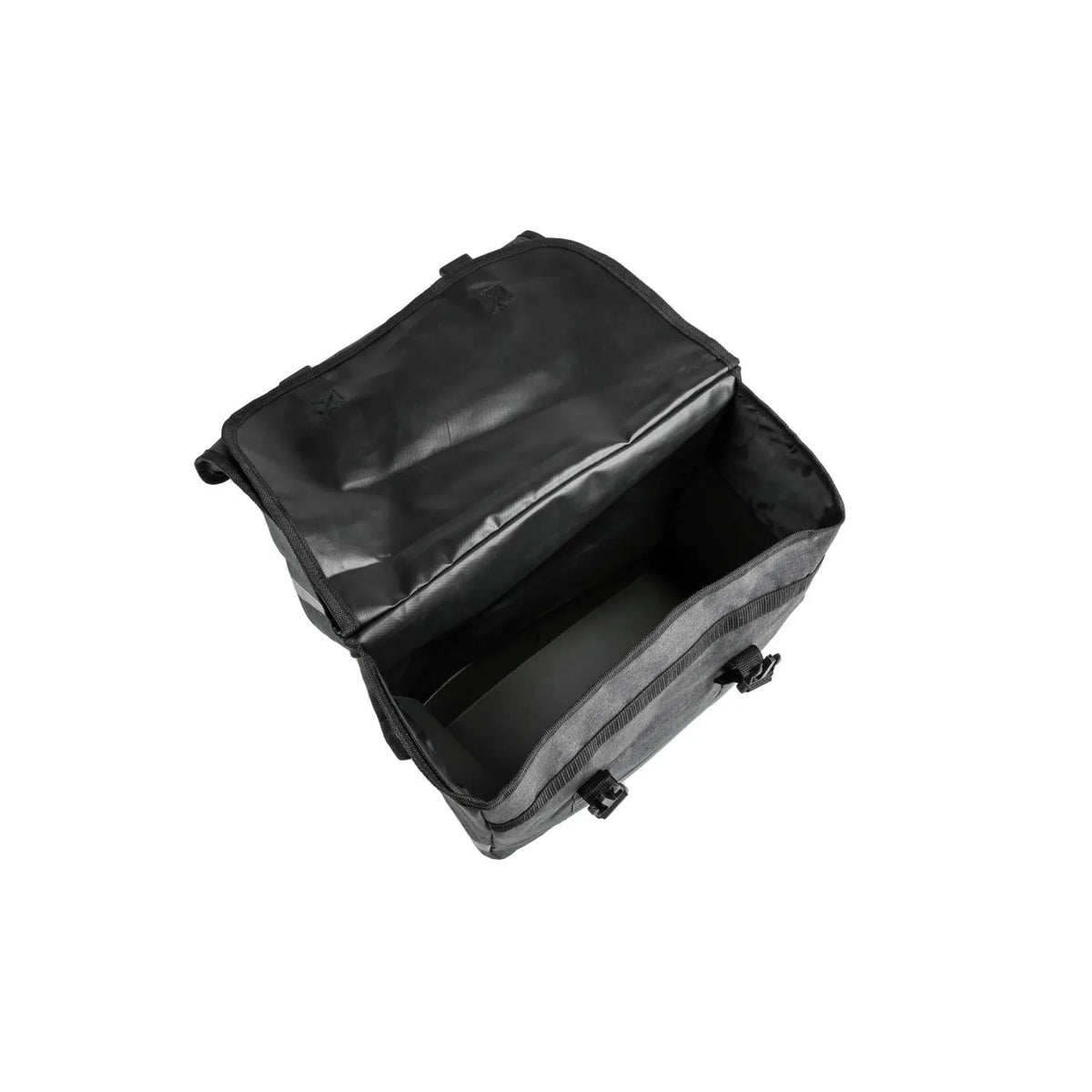 Lastpak Fietstas dubbel 35 ltr canvas grijs