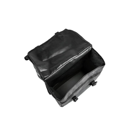Lastpak Fietstas dubbel 35 ltr canvas grijs