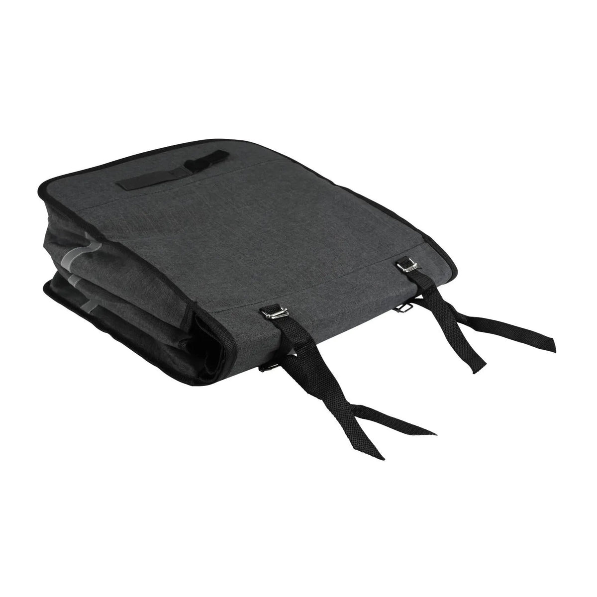 Lastpak Fietstas dubbel 35 ltr canvas grijs