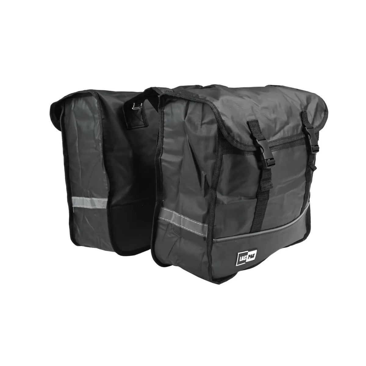 Lastpak Fietstas dubbel 35 ltr bisonyl mat zwart