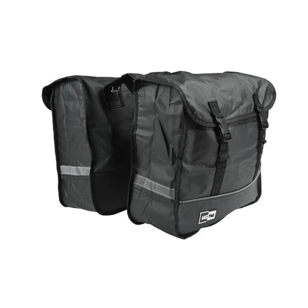 Lastpak Fietstas dubbel 35 ltr bisonyl mat zwart