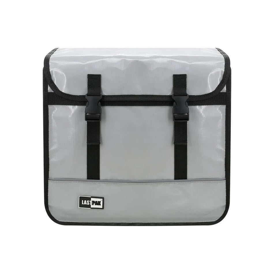 Lastpak Fietstas dubbel 35 ltr bisonyl nardo grijs