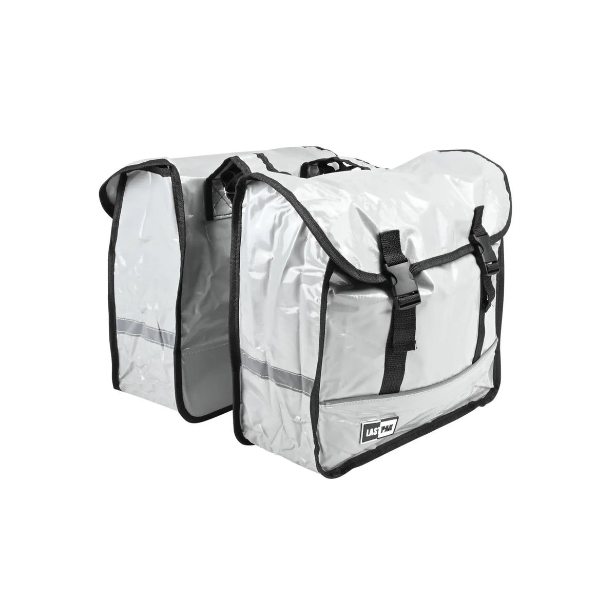 Lastpak Fietstas dubbel 35 ltr bisonyl nardo grijs