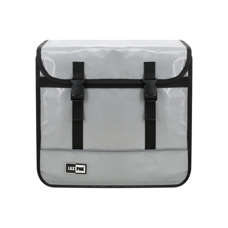 Lastpak Fietstas dubbel 35 ltr bisonyl nardo grijs