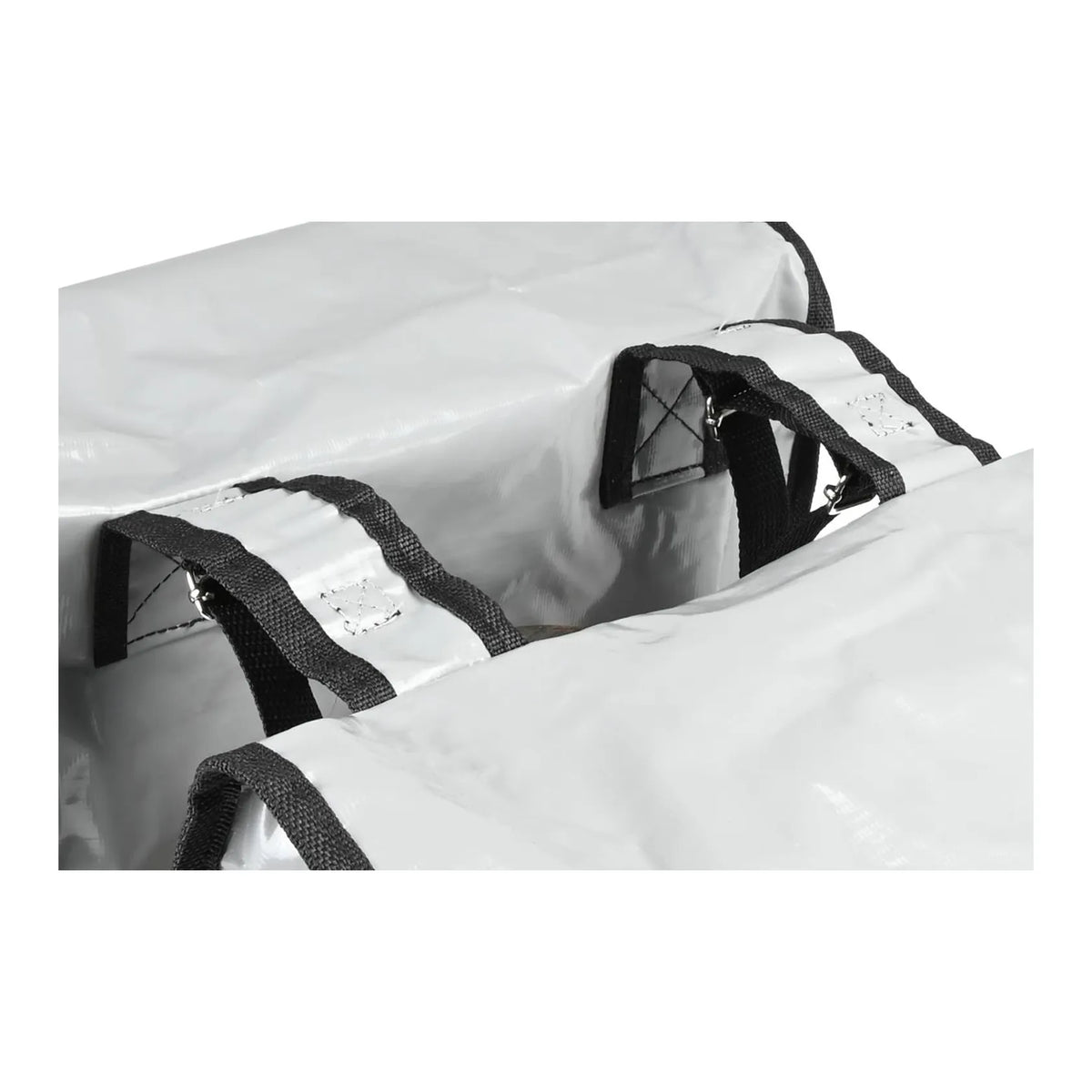 Lastpak Fietstas dubbel 35 ltr bisonyl nardo grijs