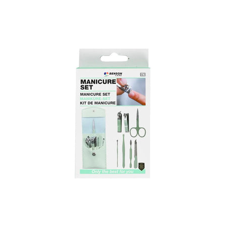 Benson Care Manicure set 7 dlg reis groen