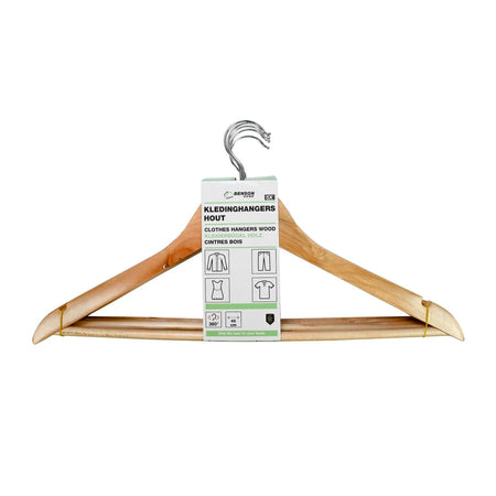 Benson Kledinghangers 5 dlg hout