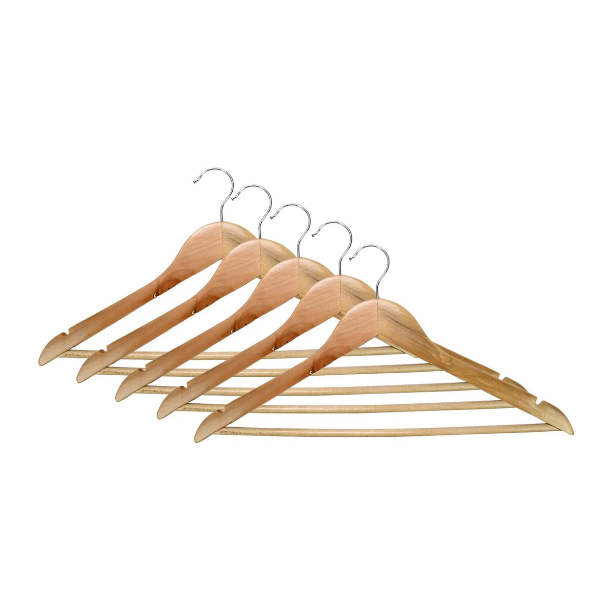 Benson Kledinghangers 5 dlg hout