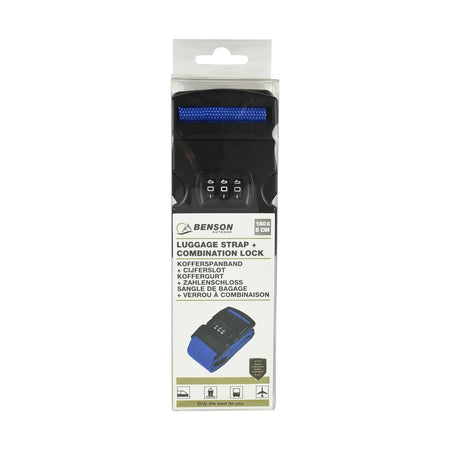 Benson Outdoor Kofferspanband + cijferslot blauw