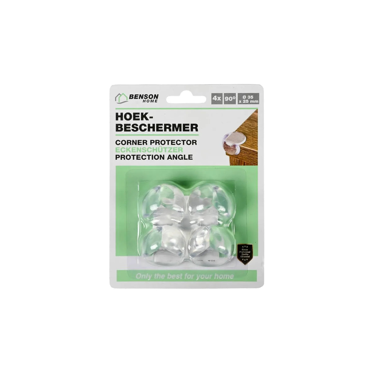 Benson Hoekbeschermer 4 dlg rond