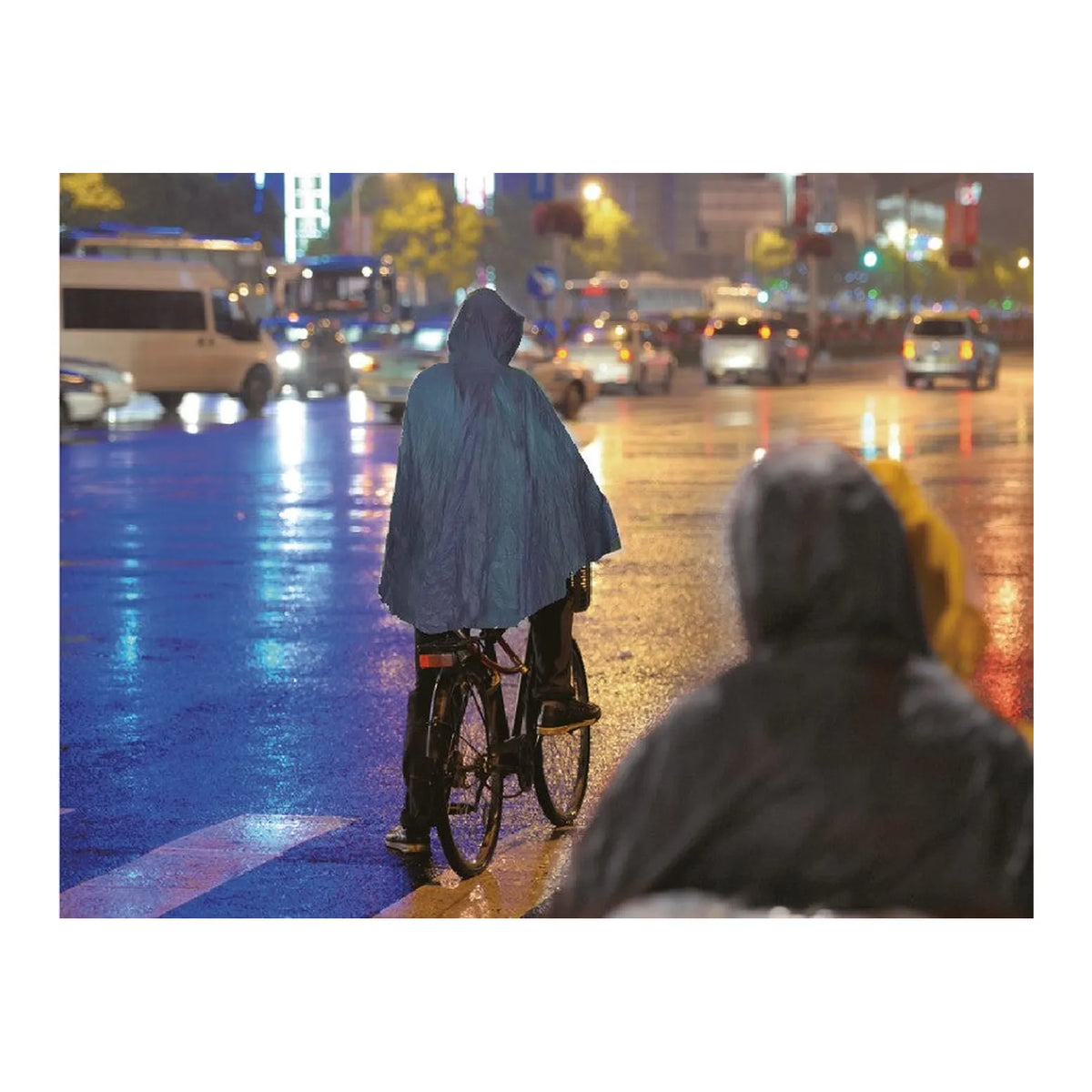Benson Outdoor Poncho duurzaam lichtblauw