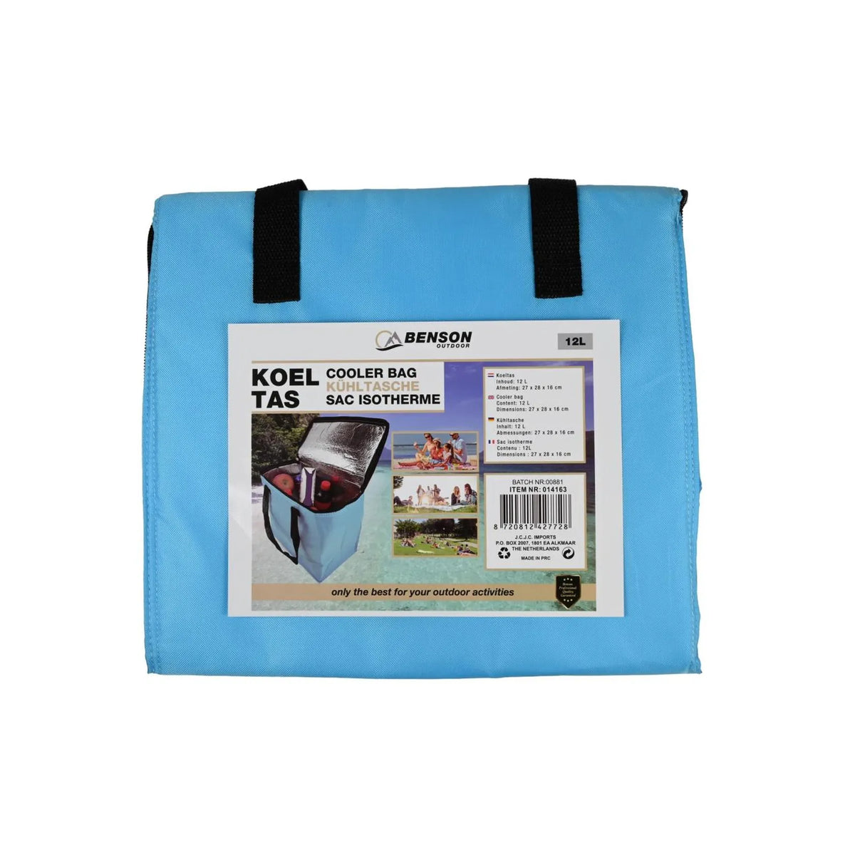 Benson Outdoor Koeltas 12 ltr blauw