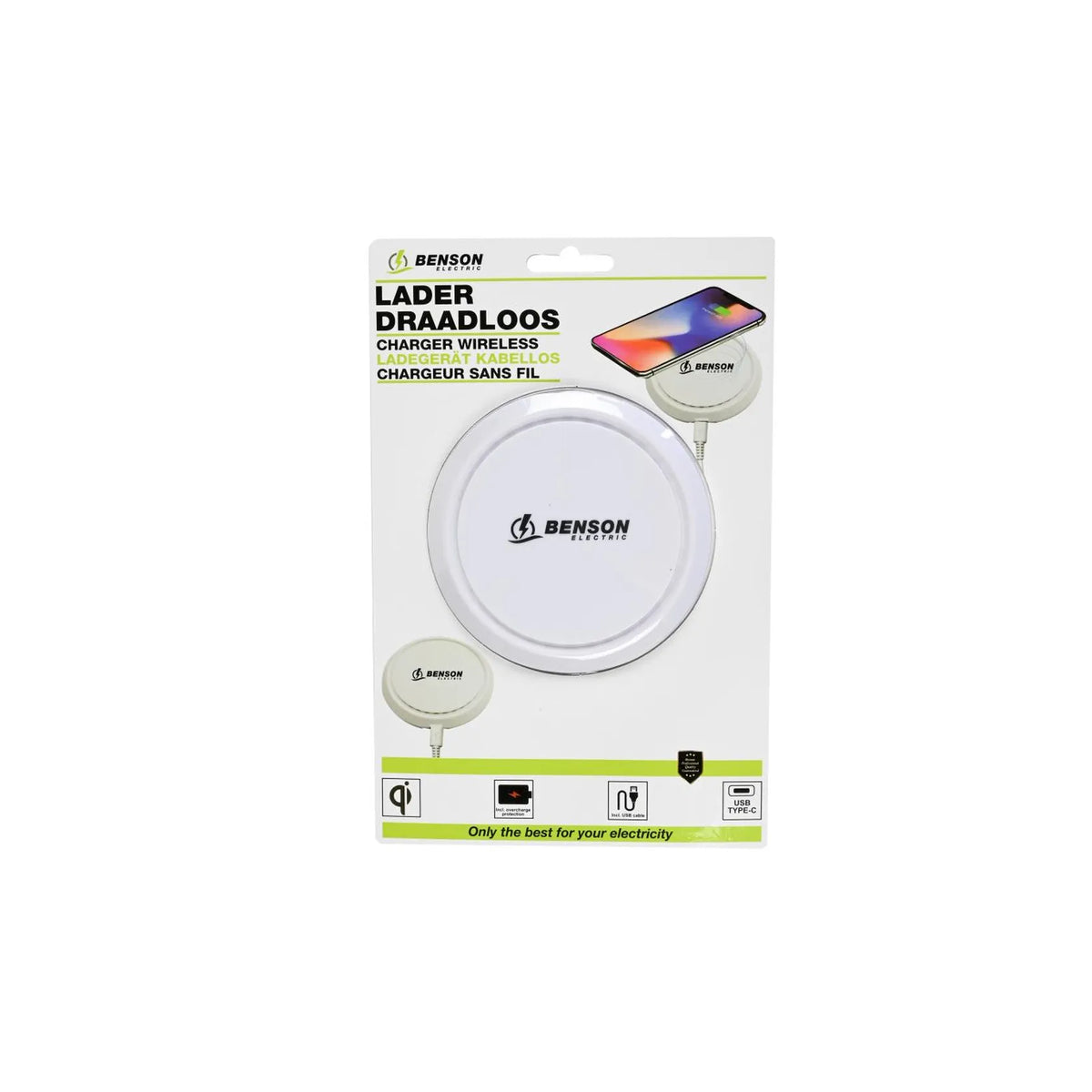 Benson Electric Lader draadloos ø10,5 cm