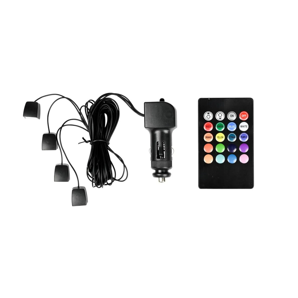Benson Automotive Auto interieur verlichting 16 kleuren 12V