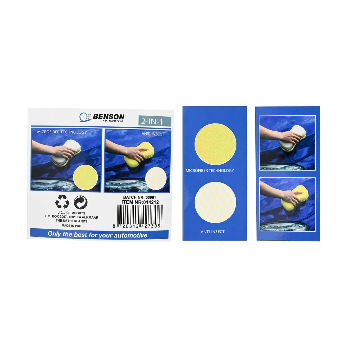 Benson Automotive Autospons 2-in-1 23,5 x 10,5 cm