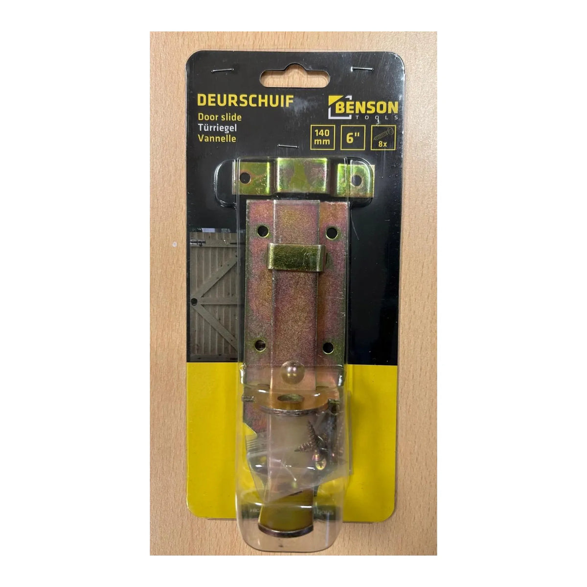 Benson Tools Deurschuif 6" 150 mm recht