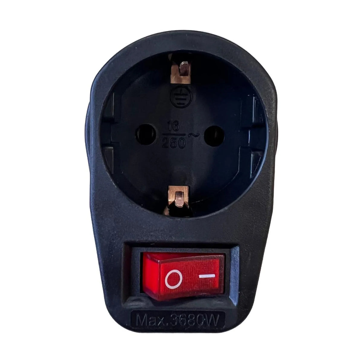 Benson Electric Stopcontact RA + schakelaar zwart