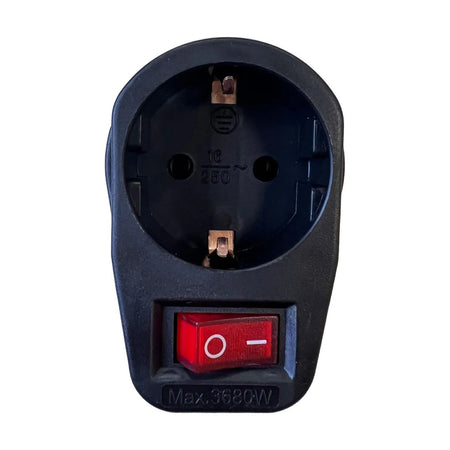 Benson Electric Stopcontact RA + schakelaar zwart