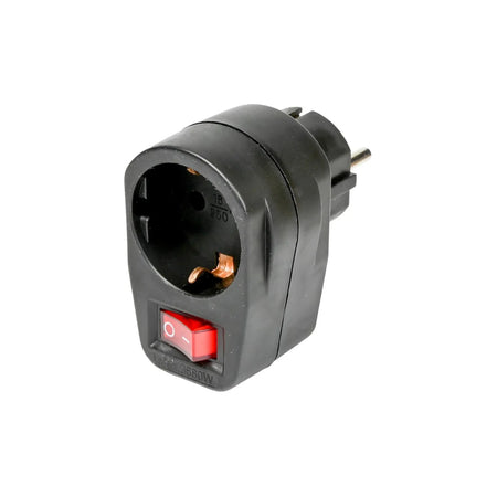 Benson Electric Stopcontact RA + schakelaar zwart
