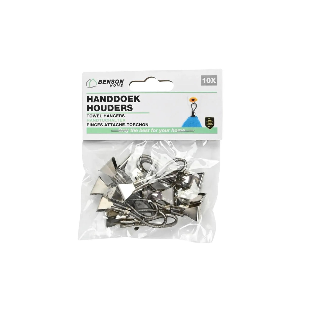 Benson Handdoekknijpers zwart 10 dlg