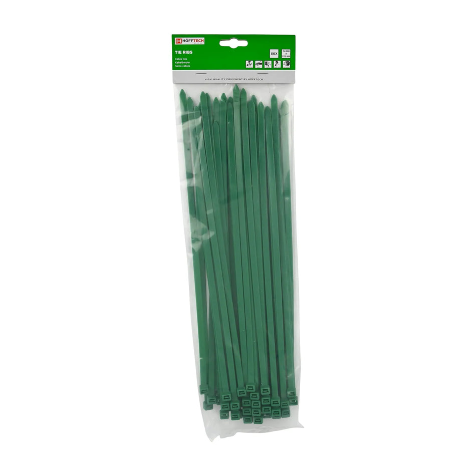 Höfftech Kabelbinders 7,8 x 370 mm 50 dlg groen