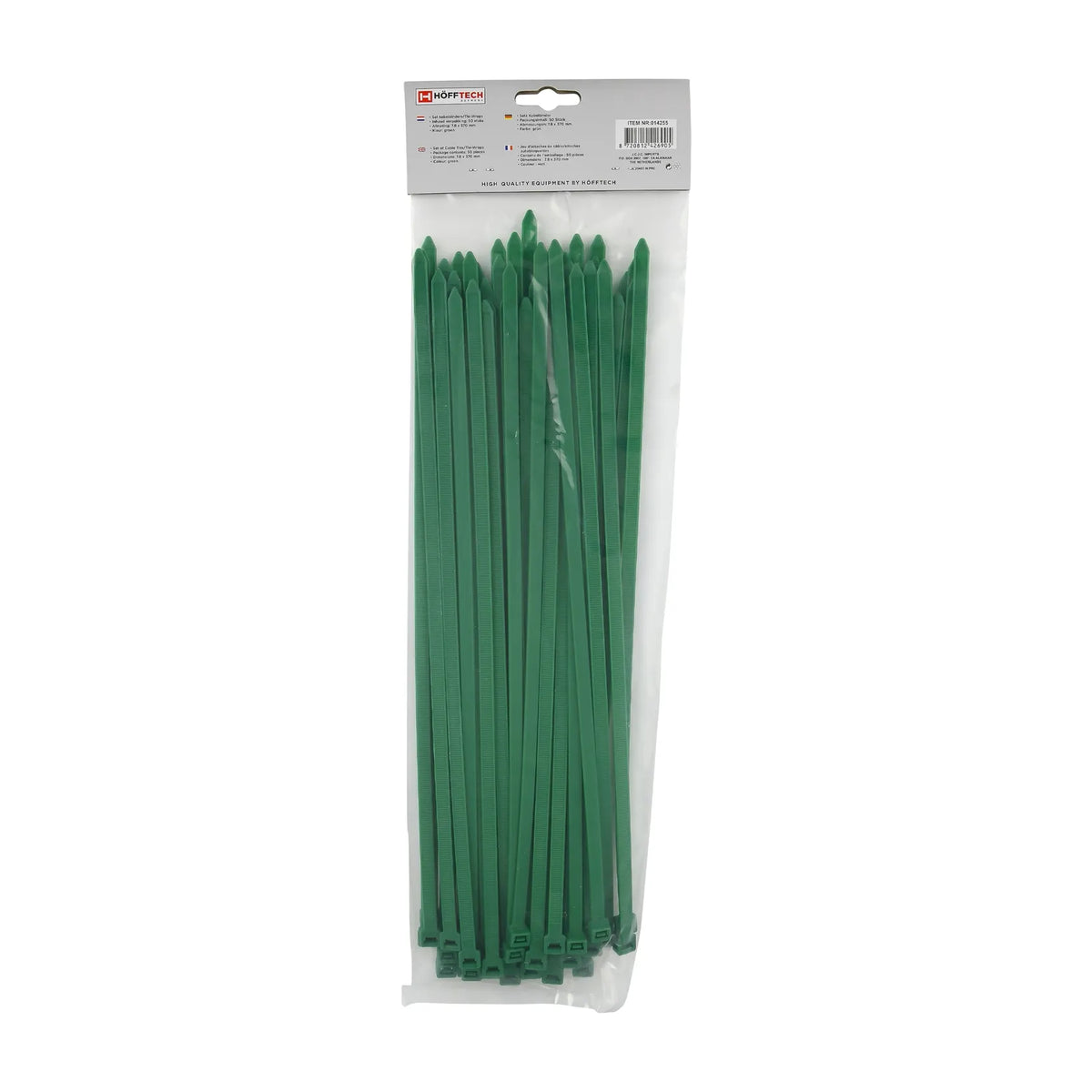 Höfftech Kabelbinders 7,8 x 370 mm 50 dlg groen