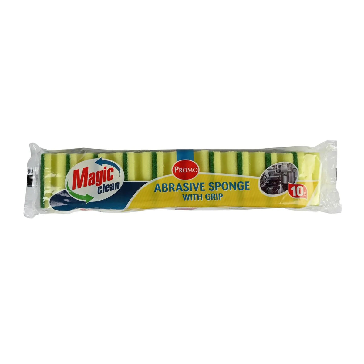 Magic Schuurspons met grip klein actie 10 dlg