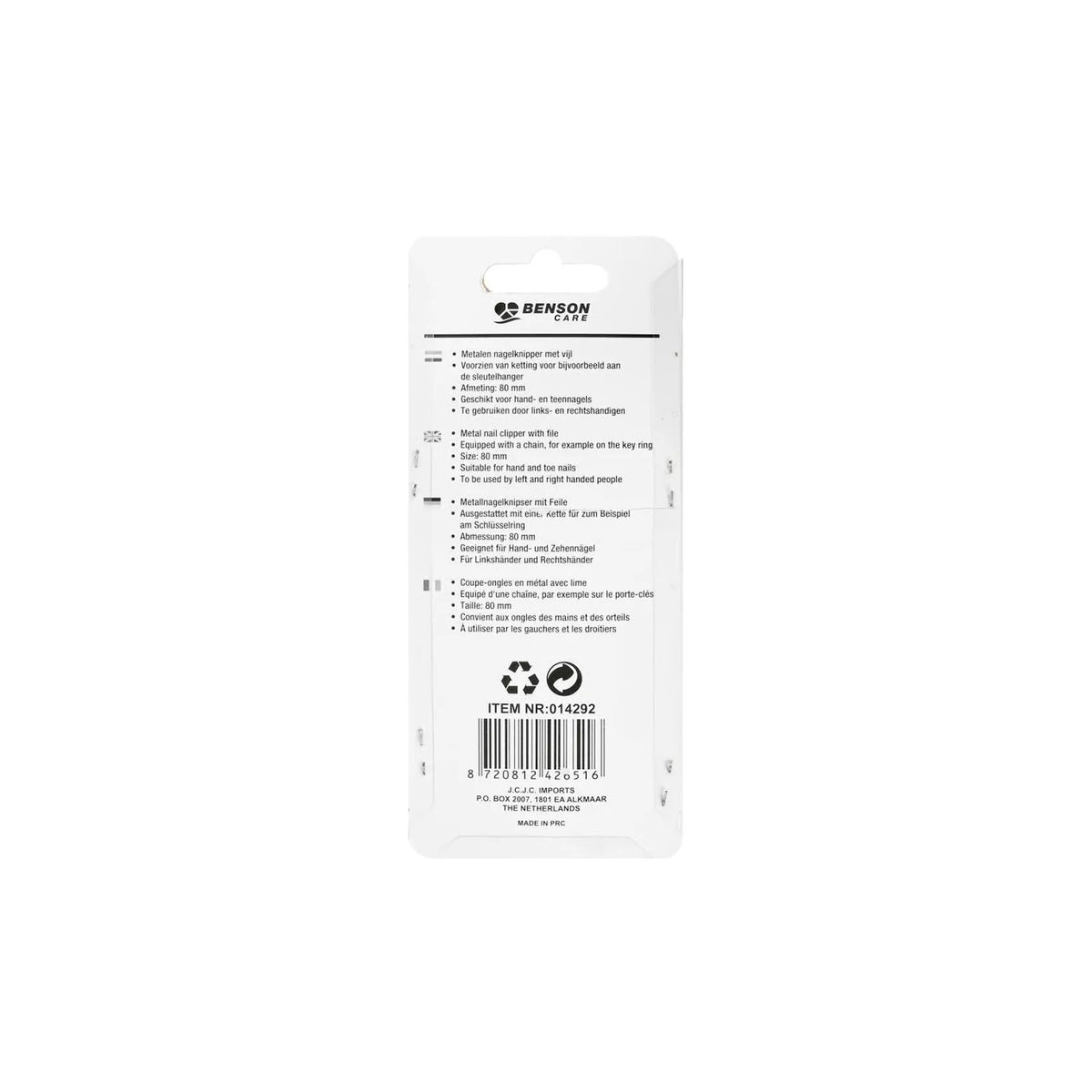 Benson Care Nagelknipper 80 mm