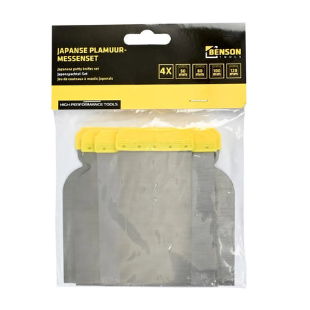 Benson Tools Plamuurmessenset japans 4 dlg
