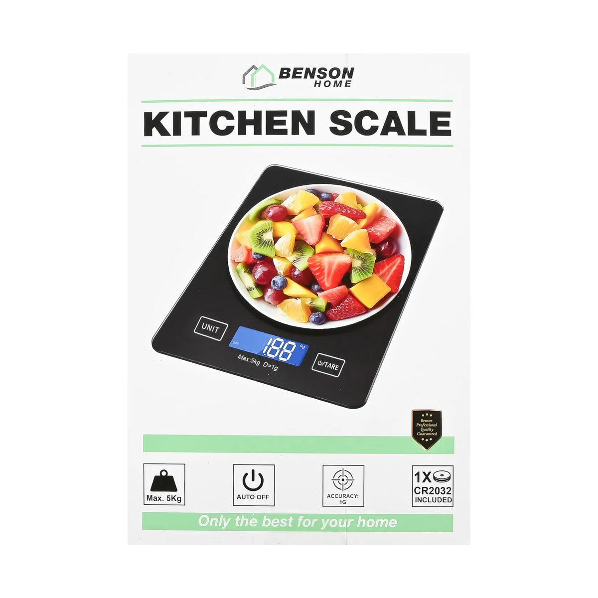 Benson Keukenweegschaal digitaal 5 kg
