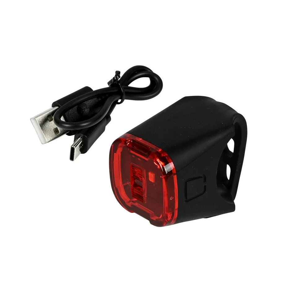 Benson Bike Parts Fietslamp LED USB oplaadbaar rood