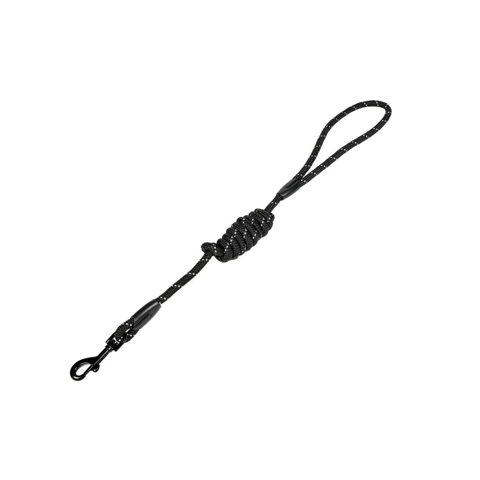 Benson Pet Hondenriem rond 8 mm x 120 cm zwart reflecterend