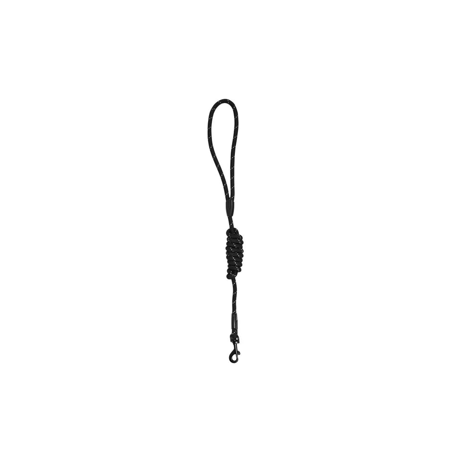 Benson Pet Hondenriem rond 8 mm x 120 cm zwart reflecterend