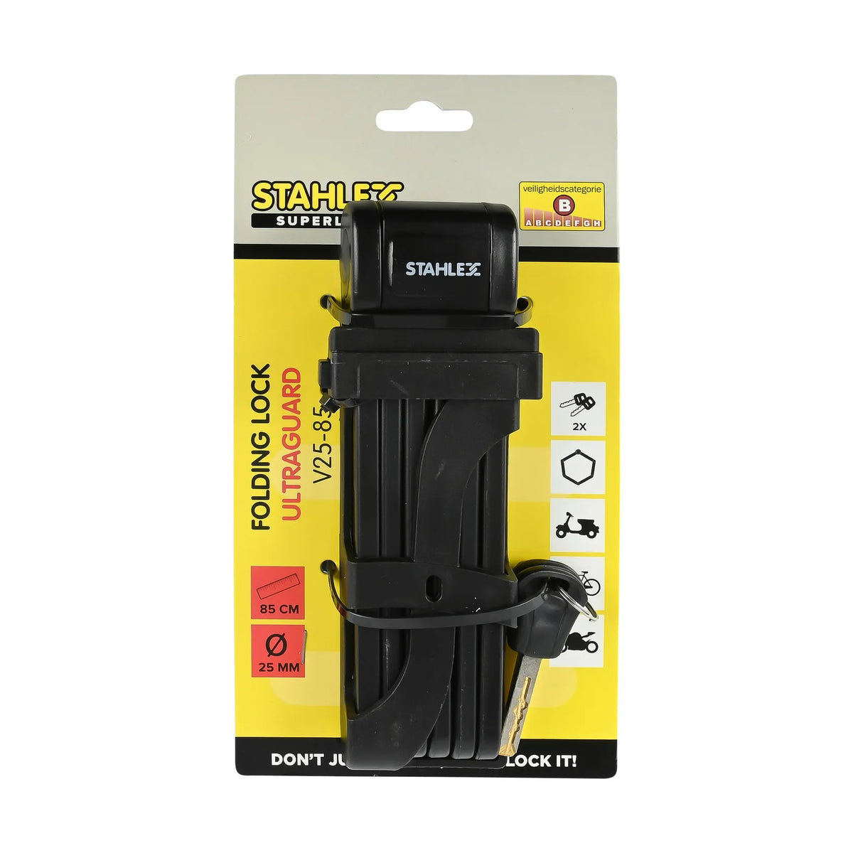 Stahlex Vouwslot Ultraguard 85 cm met houder