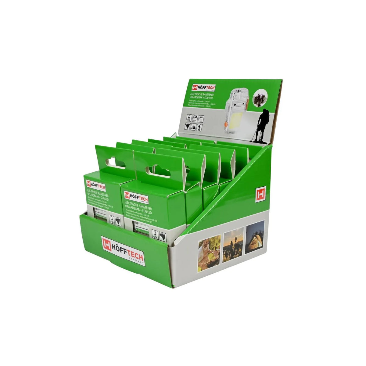 Höfftech Electrische aansteker oplaadbaar + COB LED