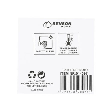 Benson Pannenonderzetter siliconen vierkant 17 x 17 cm