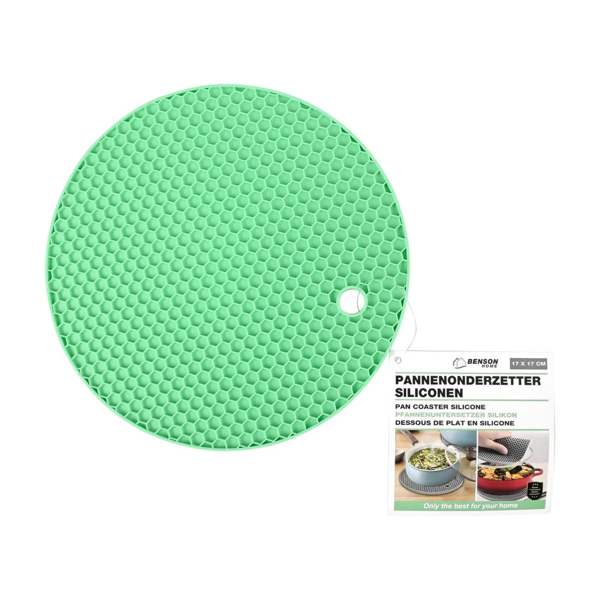 Benson Pannenonderzetter siliconen rond ø 18 cm