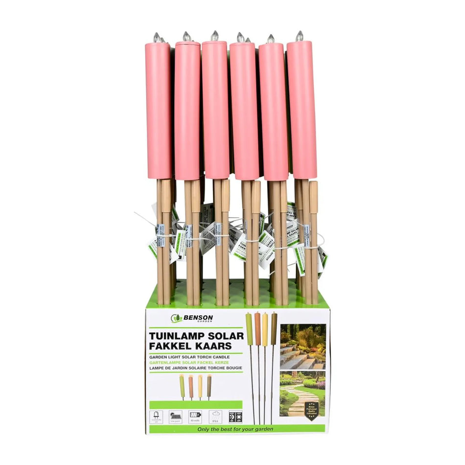 Benson Garden Tuinlamp solar fakkel kaars mix display
